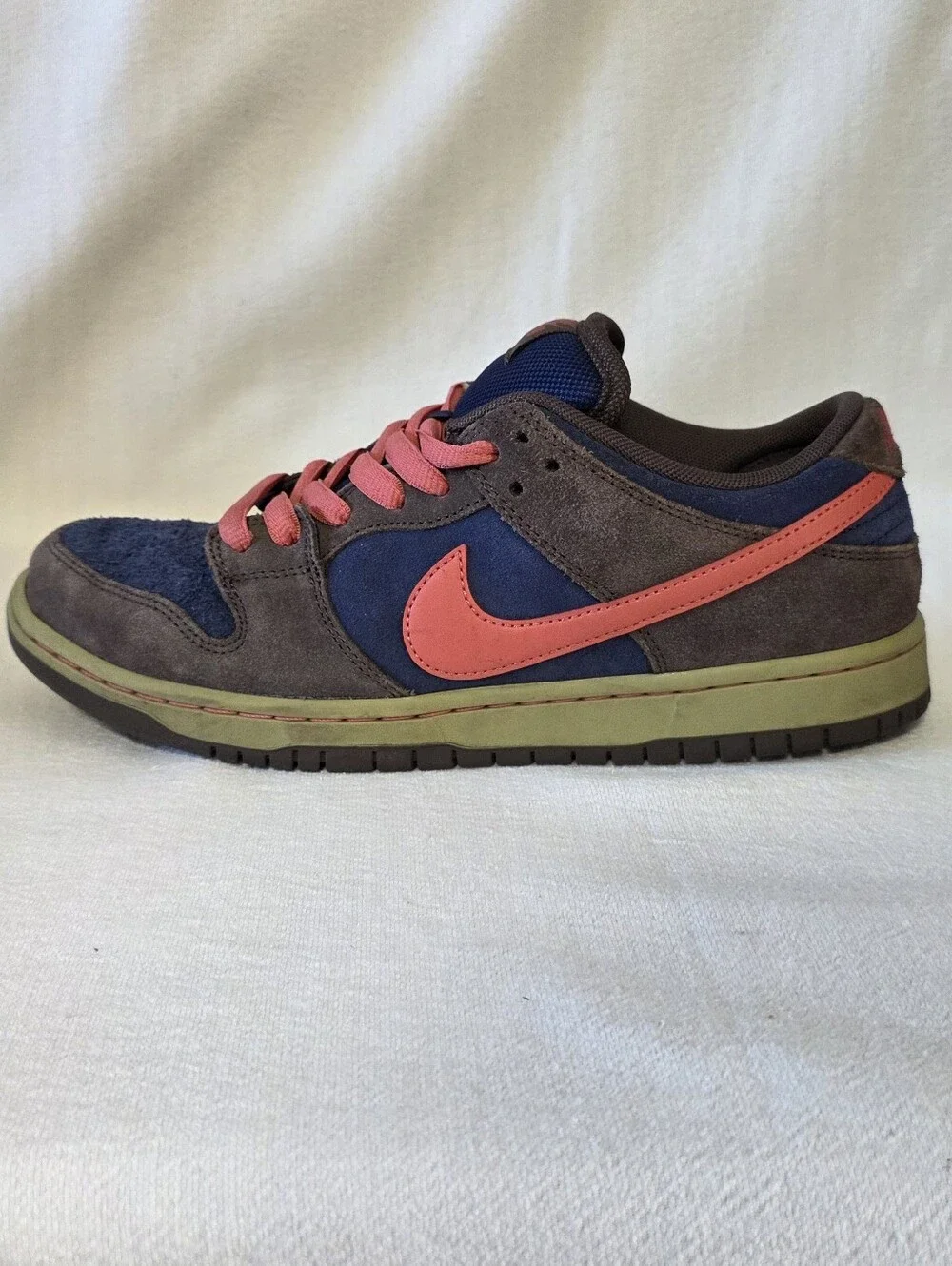 Nike SB Dunk Low Pro Baroque Brown Adobe Suede Sneakers Size 10